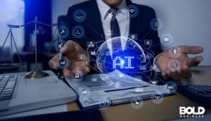 a dude using AI in legal services