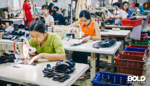 Some migrant workers in the underground economy at work