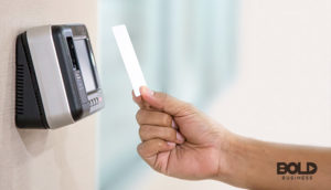 disadvantages of remote work as exemplified by an access card