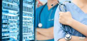 two doctors talking Big Data in healthcare
