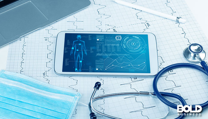 A doctor's stethoscope and tablet