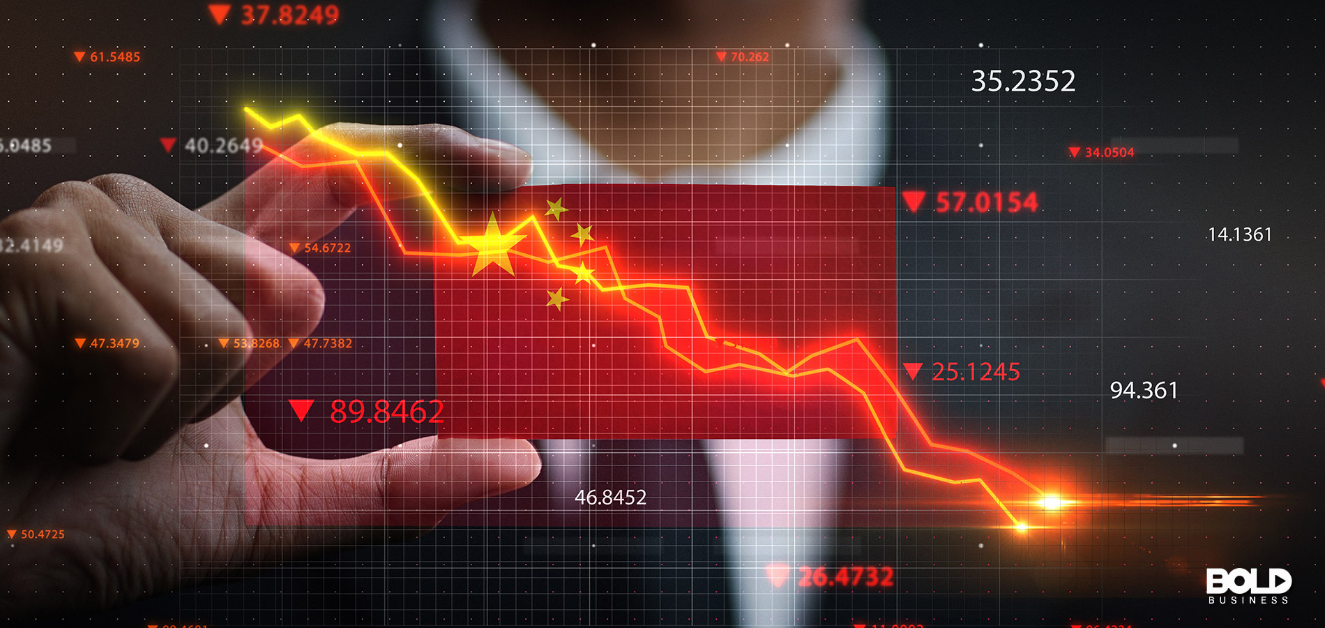 China’s economic slowdown as shown by some digital app
