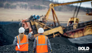 some dudes watching the negative effects of mining