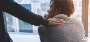 employee mental wellness as shown by two people