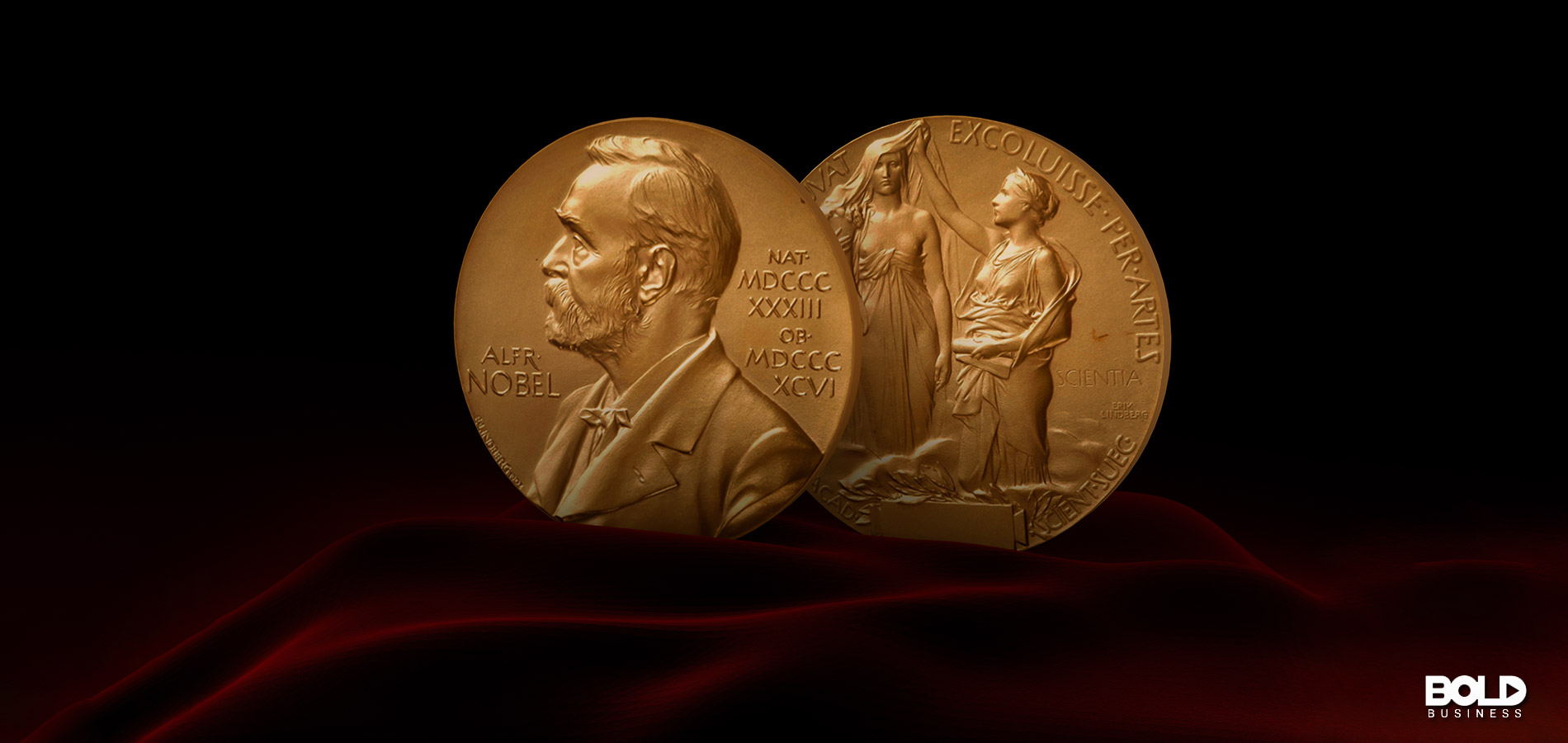 some coins with Nobel Prize winners