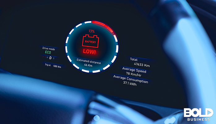 a dying EV car battery