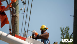 a dude installing technology in Puerto Rico