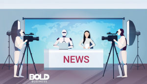 impact of AI on journalism as shown by cartoon