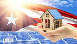 a flag and small house showing Puerto Rico’s tech pioneers