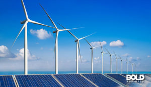some windmills showing advances in renewable energy