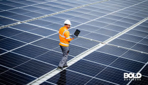 a dude using clean energy in 2024