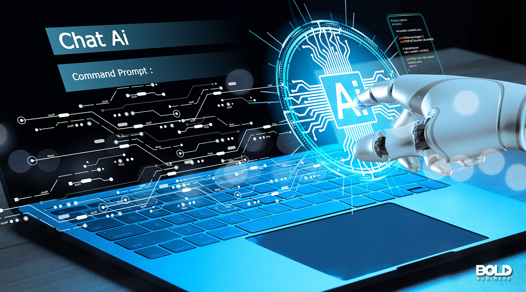 a robot using an AI