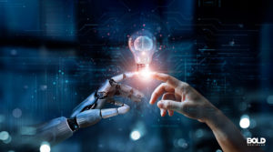 two fingers repping the battle to dominate AI