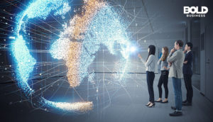 AI in higher education as shown by a globe