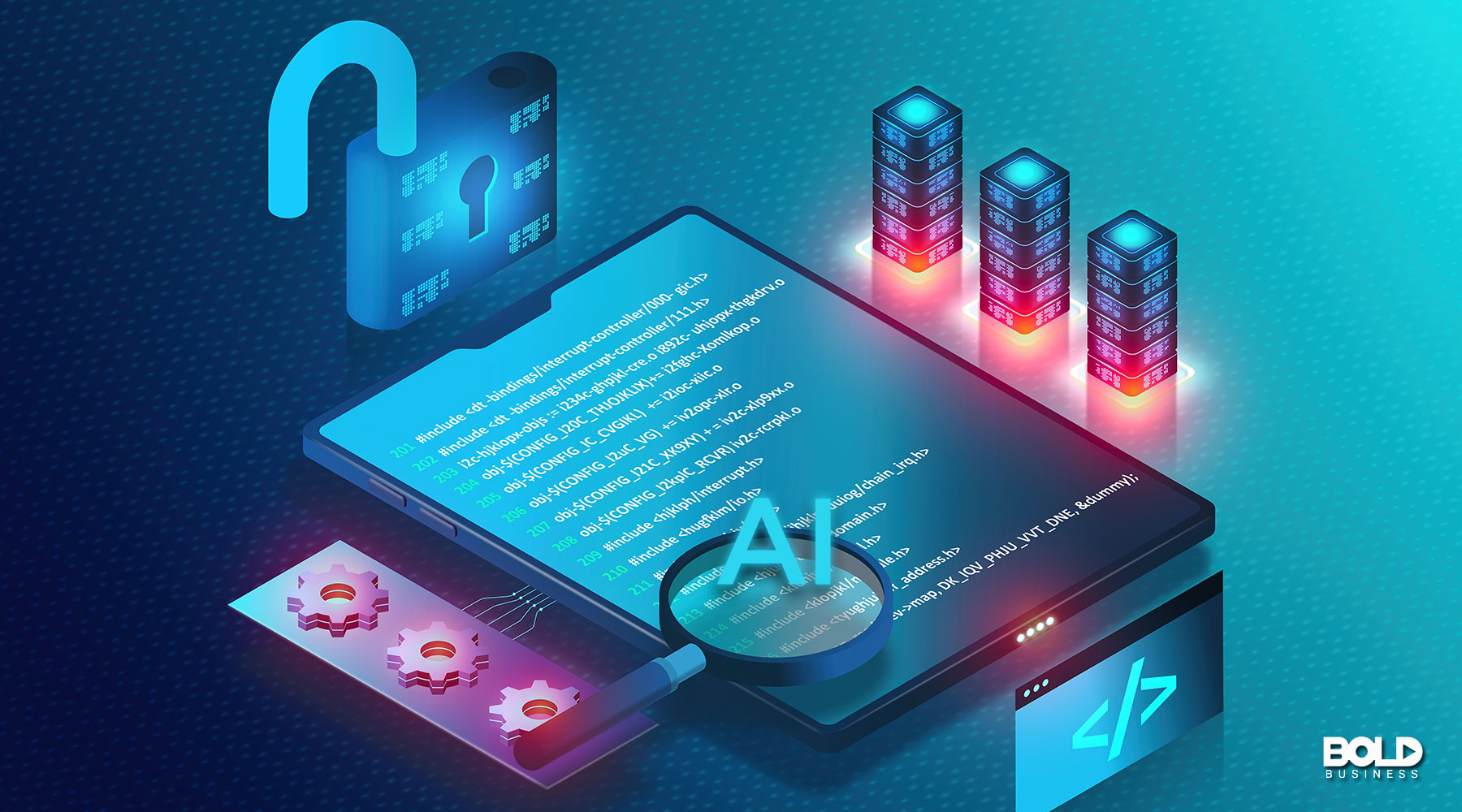 a cartoon about an open-source AI