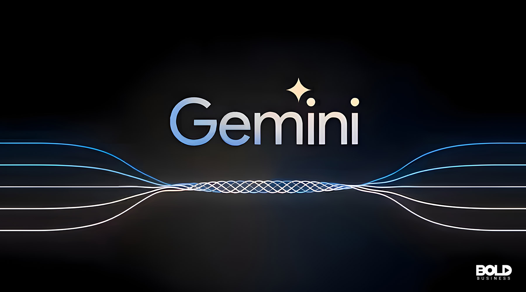 the Google Gemini controversy with threads of light