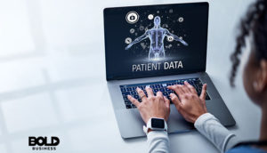 a dude on a laptop showing cybersecurity threats in healthcare