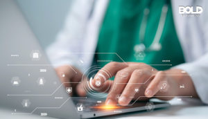 impact of cybersecurity attacks on healthcare on a laptop