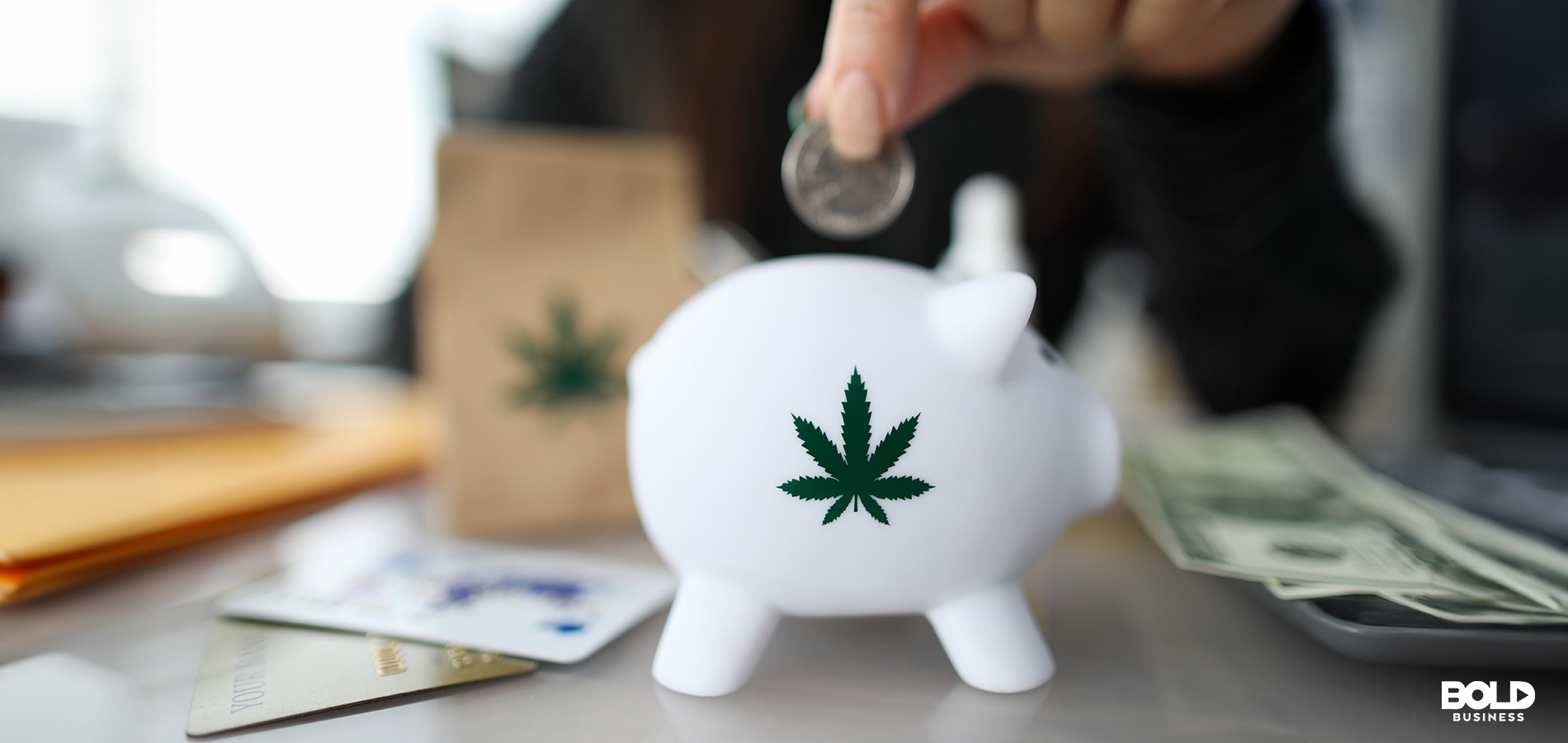a piggybank representing the SAFER Banking Act for marijuana