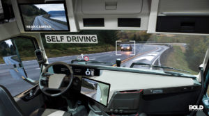 self-driving truck technology in action