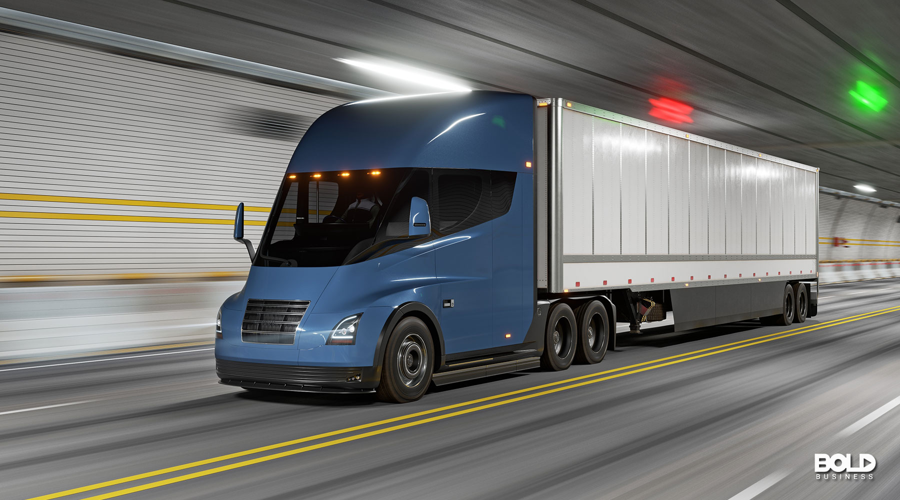 self-driving truck technology on an 18-wheeler