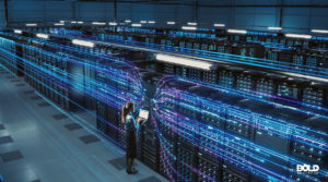 AI company data shortage as shown by massive servers