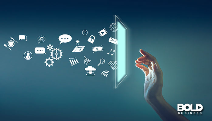 data crisis in the AI economy with a hand and screen