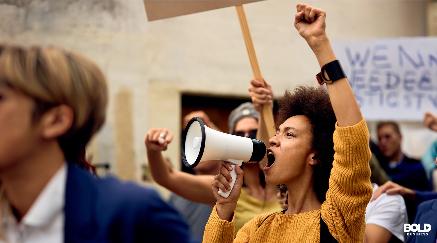women testing the employee activist policy