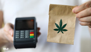the SAFER Banking Act for marijuana, a register and a bag