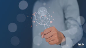 someone holding an AI in search engines