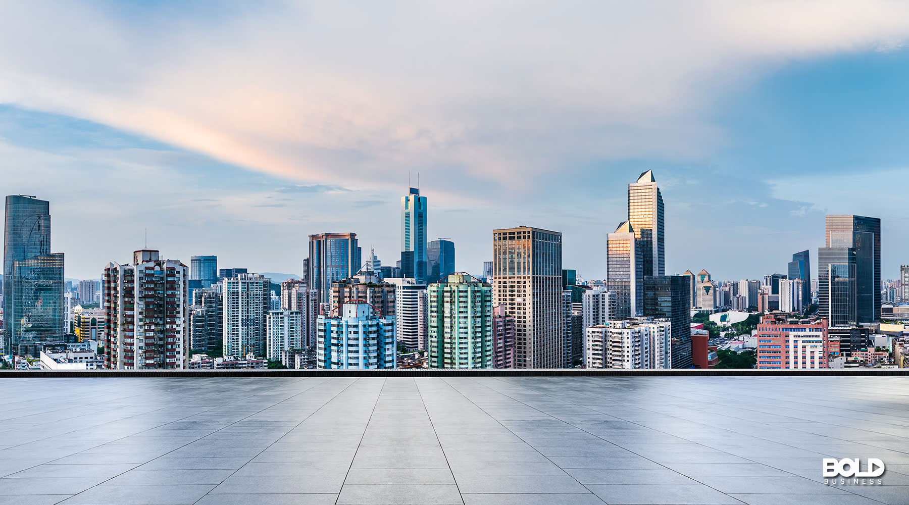 a skyline full of vacant offices