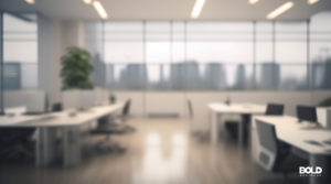 a blurry office is an example of turning offices into homes