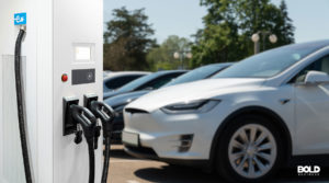 cars charging while the EV market slowing down