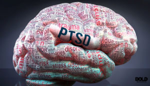 a brain thinking about the causes of PTSD