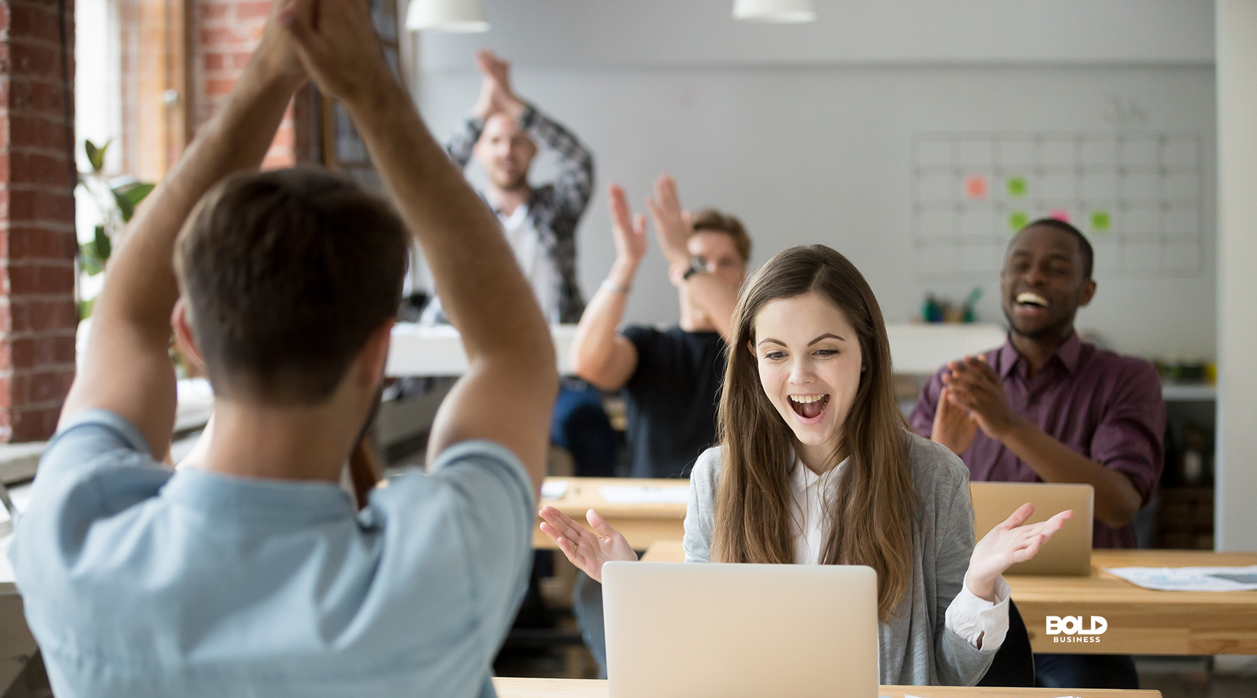 some people cultivating a positive work environment