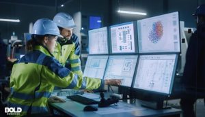 a pair of dudes using AI in mining exploration