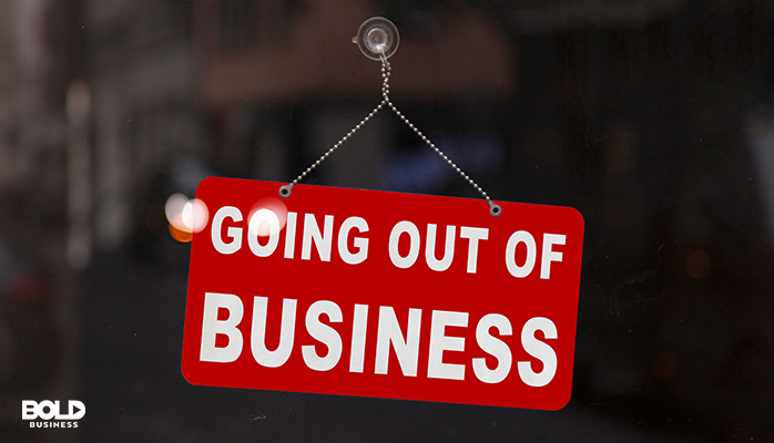 a going out of business sign