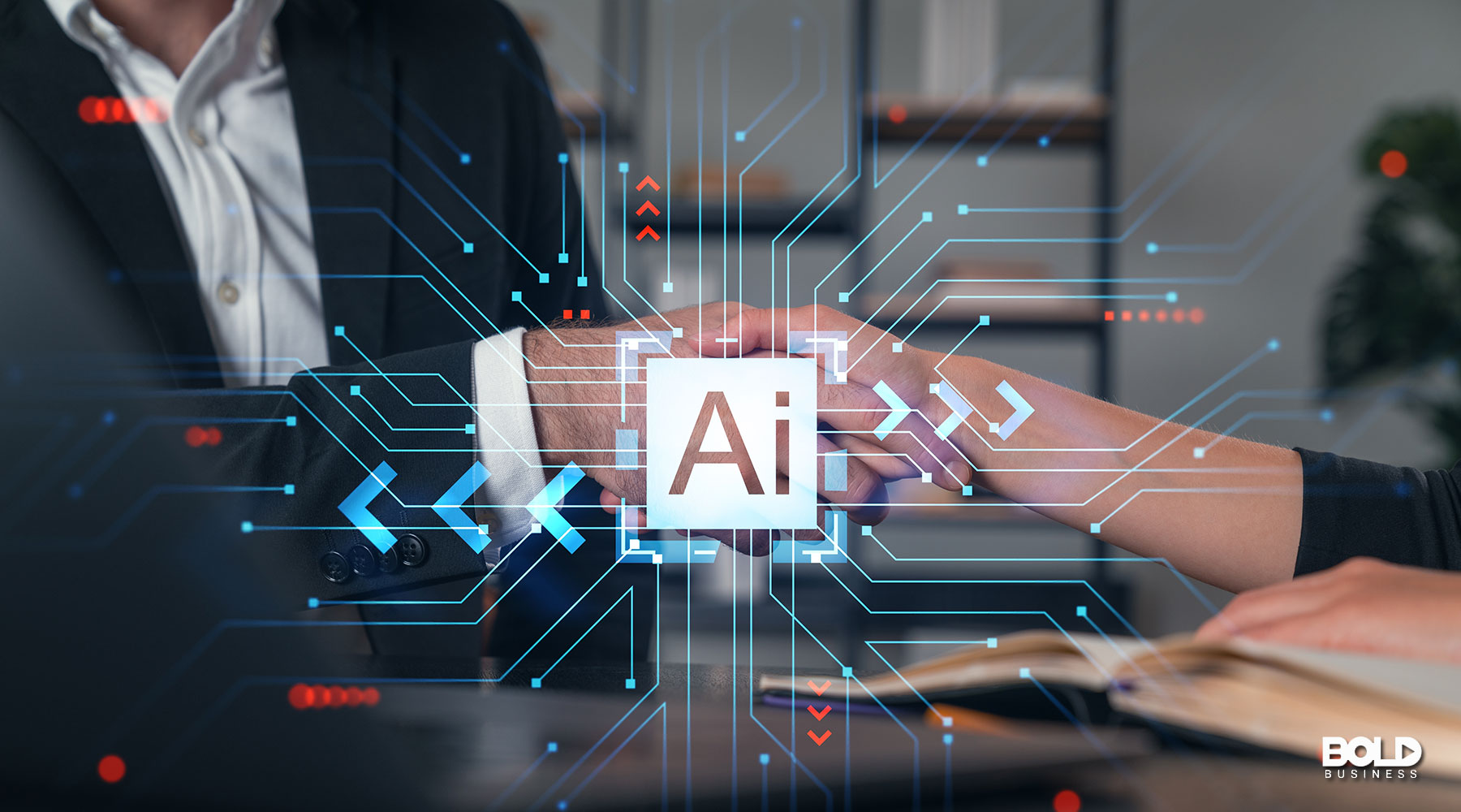 someone increasing business innovation with AI