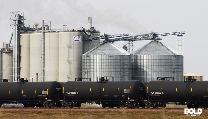 some railcars full of ethanol