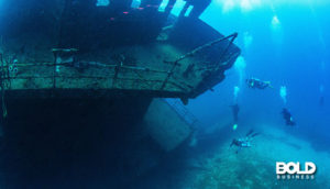 someone using drones for sea exploration and shipwreck stuff