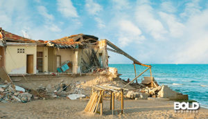 beach shack culture in a broken house
