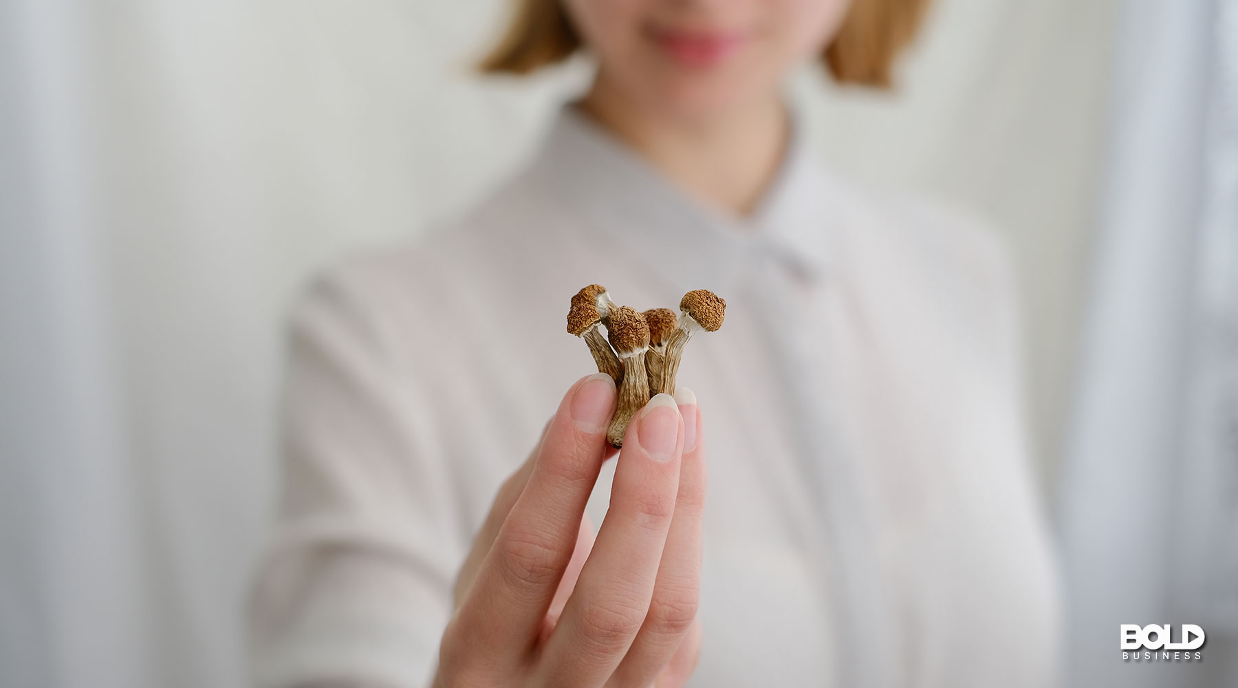 a women offering some psychedelic drugs