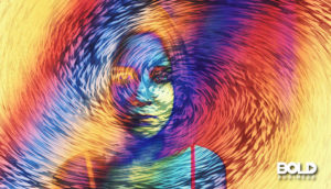 a woman experiencing psychedelic therapy