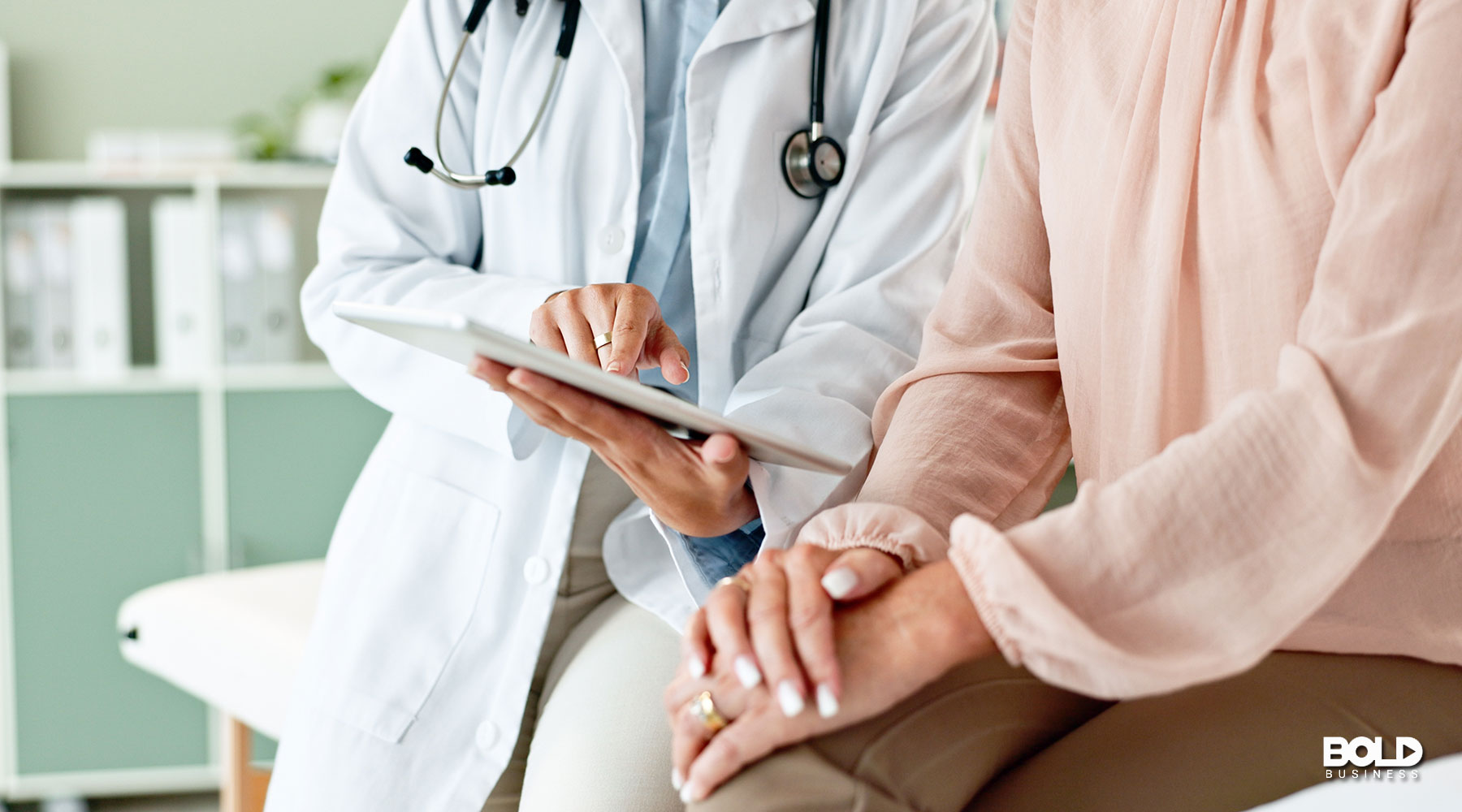 a doctor and patient pondering stuff